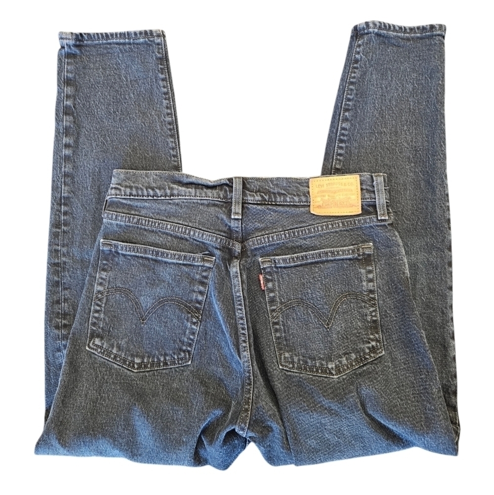 Levi's Wedgie Denim Jean Light Black Button Fly Womens